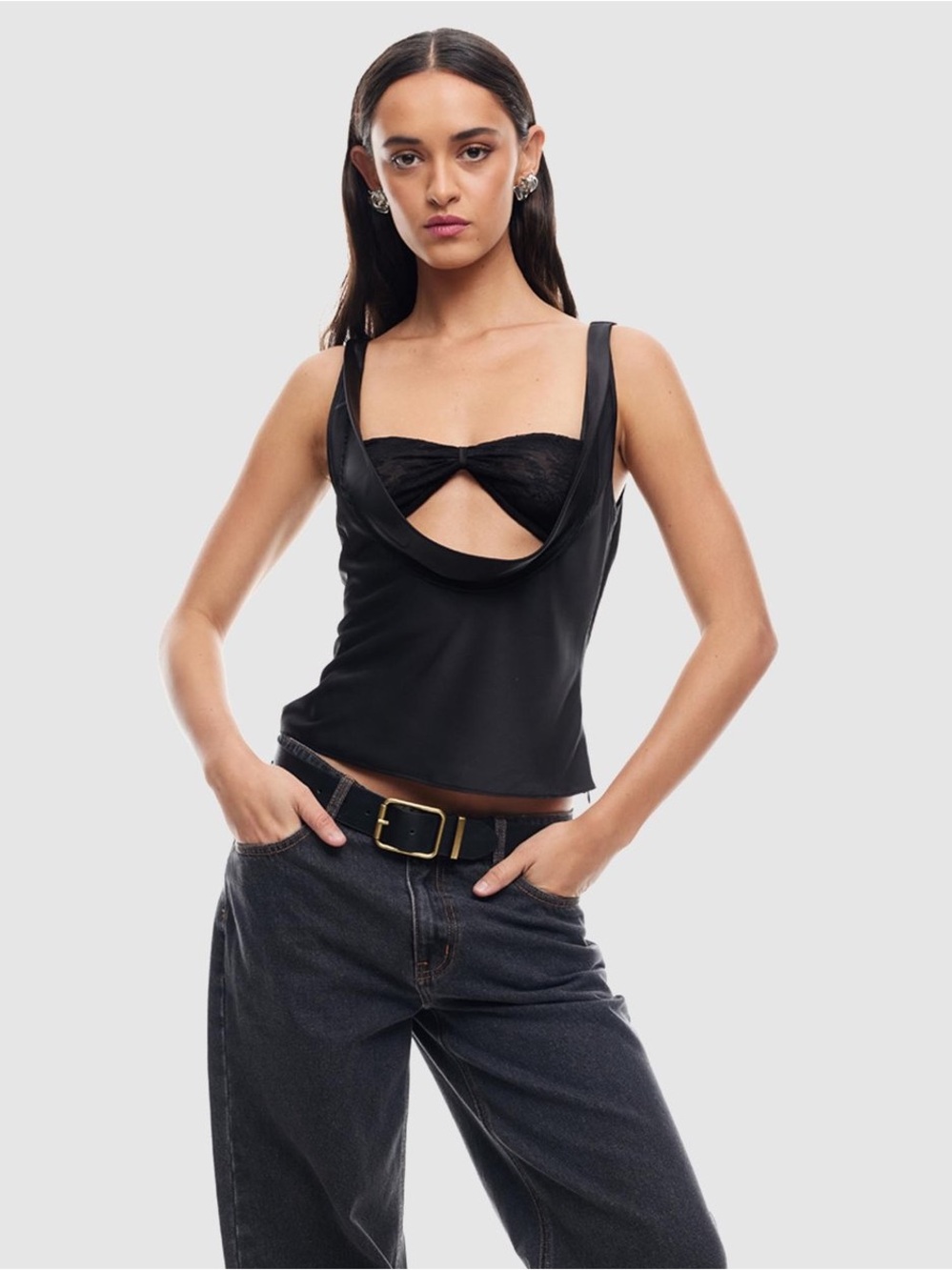 Lioness Delilah cowl neck top size Small